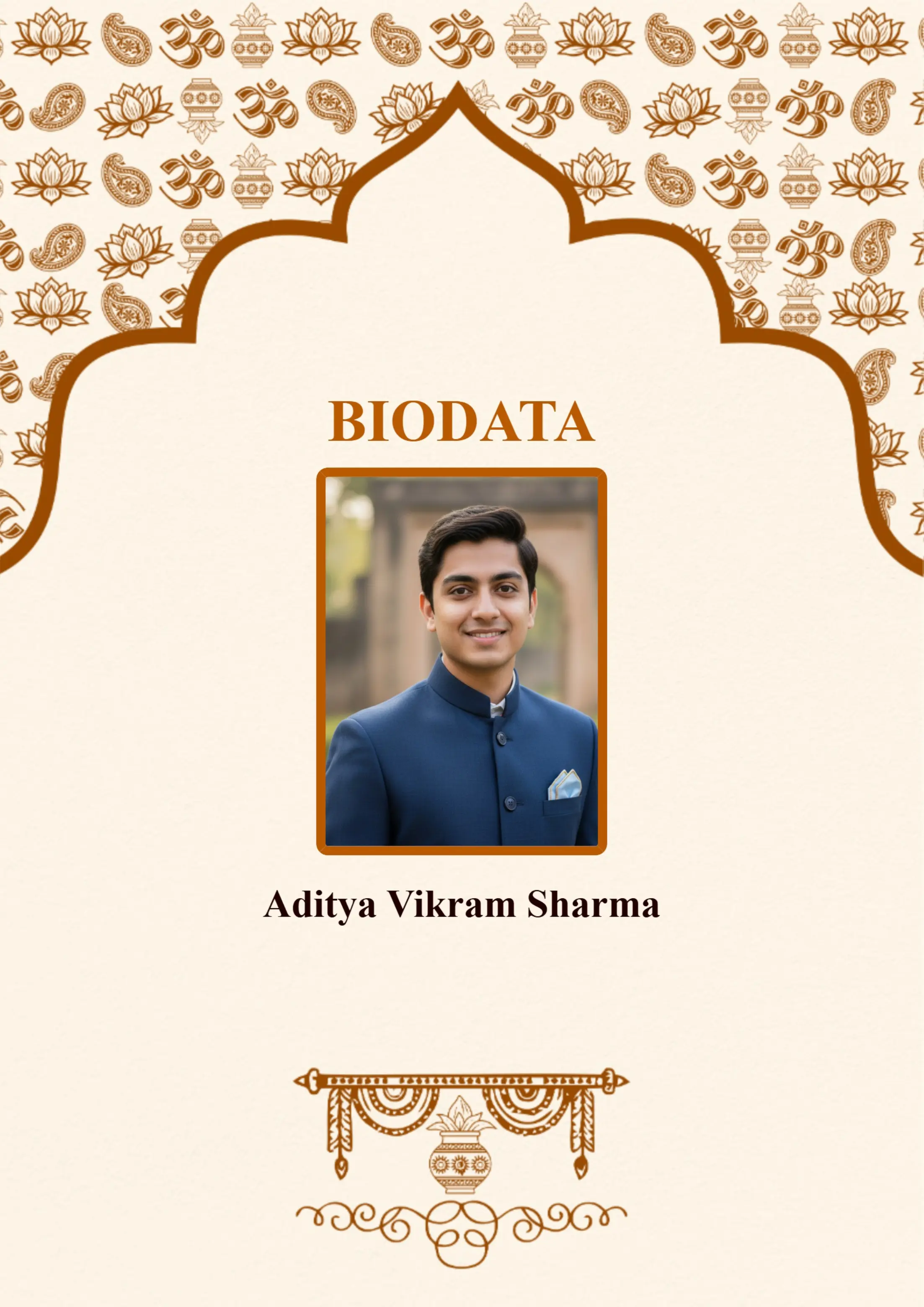 Best Marriage Biodata Format for Boy